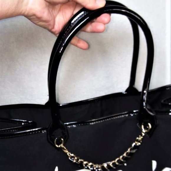 VICTORIA'S SECRET Fifth Ave NY Black Large Tote - Picture 4 of 10